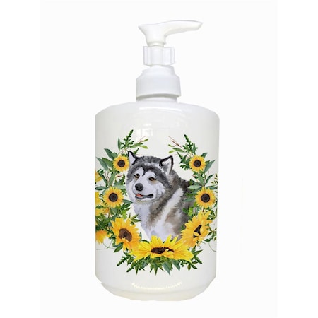 Carolines Treasures Alaskan Malamute Ceramic Soap Dispenser CK2830SOAP